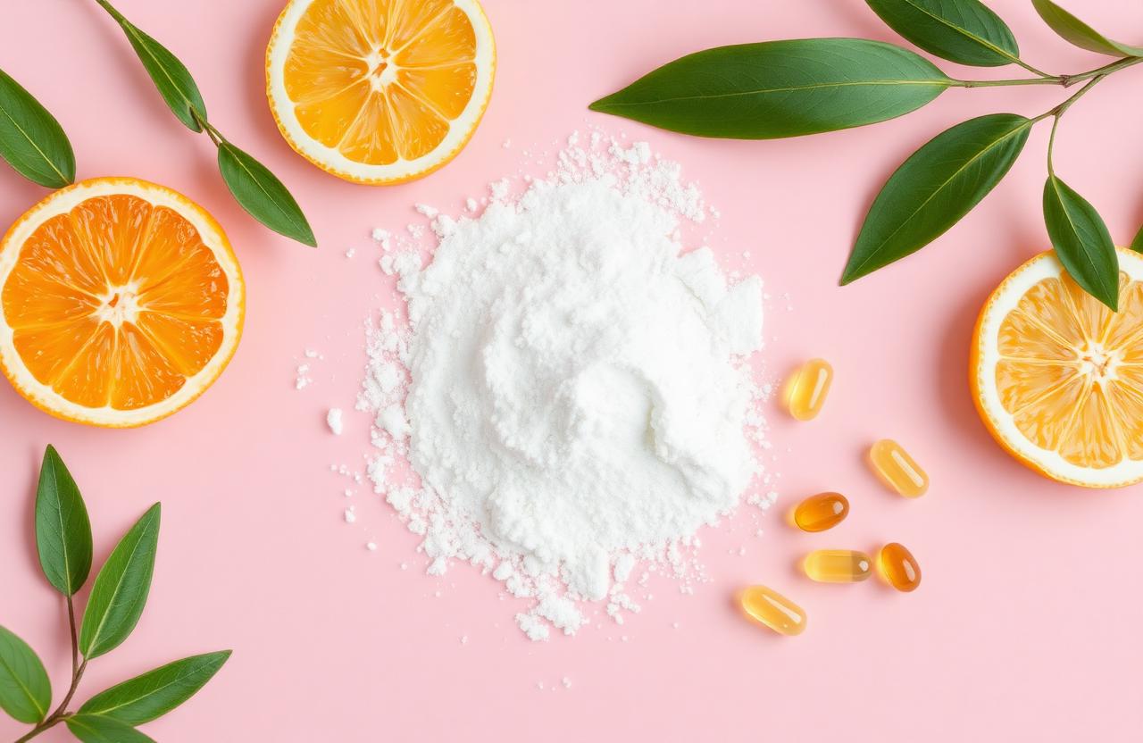 Natural skincare ingredients used in DermaEssential supplement